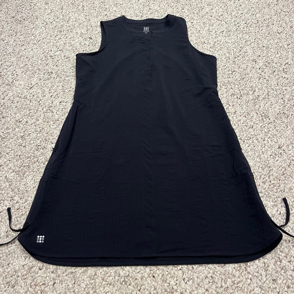 Title Nine Speed Racer Tunic Dress M Black Athleisure Casual Summer Beach
